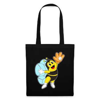 Gant de baseball Bee Baseball - Sac en tissu - noir - Devant