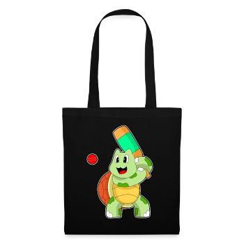 Turtle Cricket Cricket Bats - Tote Bag - black - Front