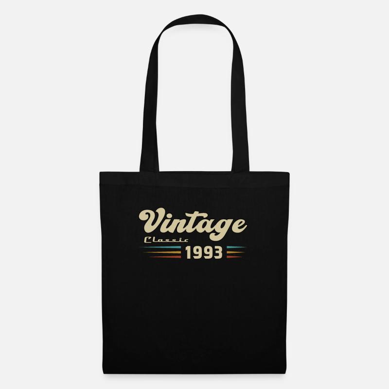 1993 Geburtstag Vintage Classic - Stoffbeutel - Schwarz