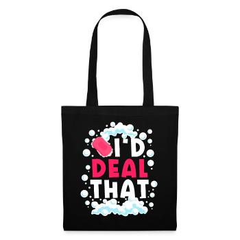 Fabrication de savon, savonnier, savonologue - Sac en tissu - noir - Devant