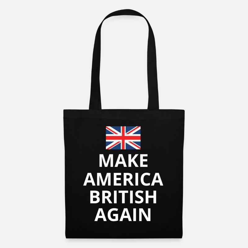 Make America British Again Union Jack Flag - Tote Bag - black