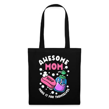 Fabrication de savon, savonnier, savonologue - Sac en tissu - noir - Devant