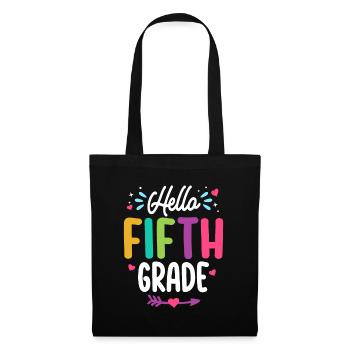 Hello Fifth Grade Back To School Teacher Student - Tote Bag - black - Front