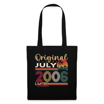 17th Birthday Man Original July Vintage 2006 - Tote Bag - black - Front