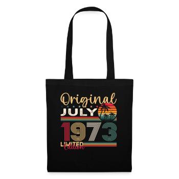 50th Birthday Man Original July Vintage 1973 - Tote Bag - black - Front