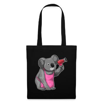 Koala Hairdresser Sèche-cheveux - Sac en tissu - noir - Devant