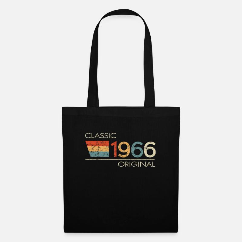 1966 Geburtstag Classic Original - Stoffbeutel - Schwarz