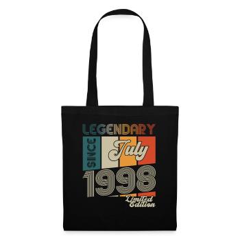 25th Birthday Man Born In July Year 1998 - Tote Bag - black - Front