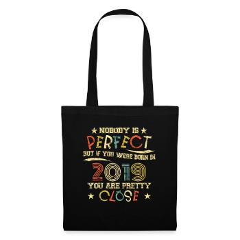 2019 Birthday Vintage Nobody is perfect - Tote Bag - black - Front