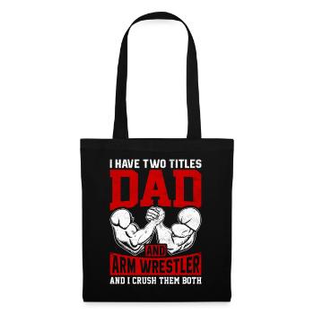 Arm wrestler - Tote Bag - black - Front
