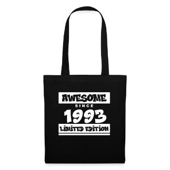 1993 - Jahrgang 1993 - Fantastisch seit 1993 - Stoffbeutel - Schwarz - Vorne