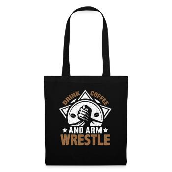 Arm wrestling arm wrestler - Tote Bag - black - Front