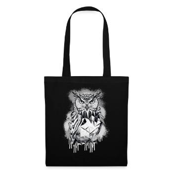 Geometric owl - Tote Bag - black - Front