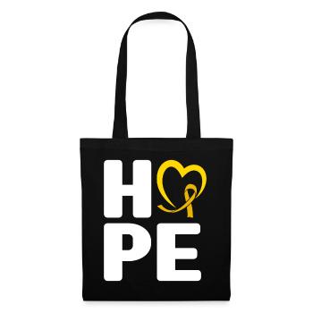 September Ribbon Hope Childhood Cancer Awareness - Tote Bag - black - Front