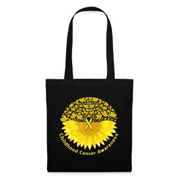 Tournesol Septembre Sensibilisation au cancer infantile - Sac en tissu - noir - Devant