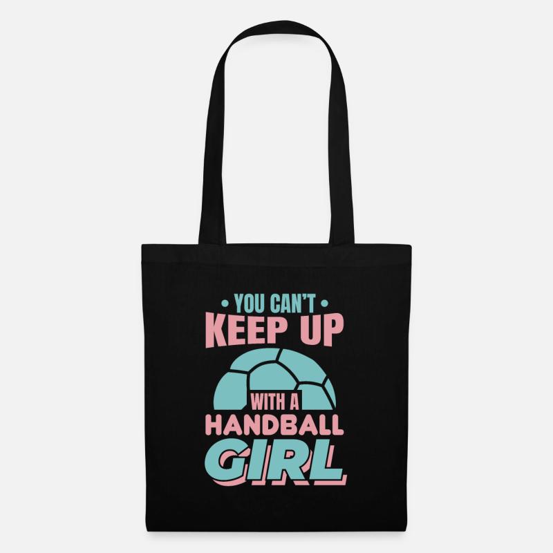 Handballspielerin - Stoffbeutel - Schwarz
