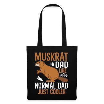 Retro muskrat - Tote Bag - black - Front