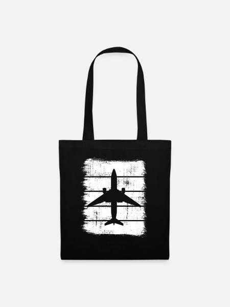 Aircraft sketch - Tote Bag - black