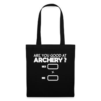 Drôle de tir à l’arc en disant Flèche d’arc de chasse en plein air - Sac en tissu - noir - Devant