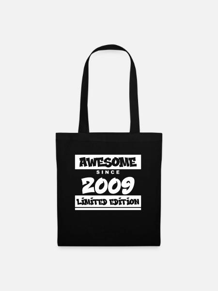 2009 - Jahrgang 2009 - Fantastisch seit 2009 - Stoffbeutel - Schwarz