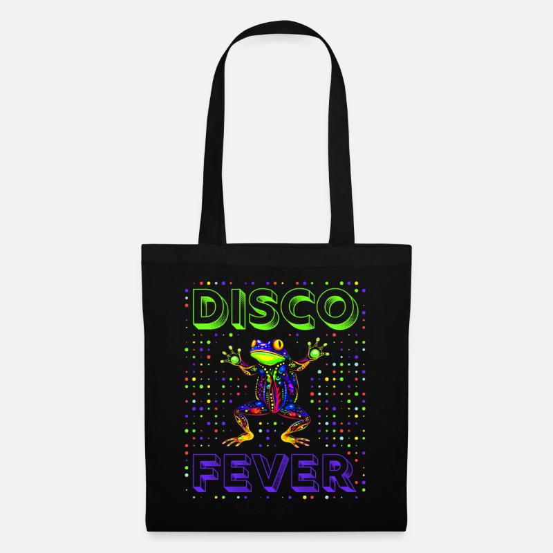 Frog Disco Fever - Stoffbeutel - Schwarz