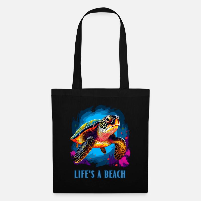 Life's a beach - Tote Bag - black