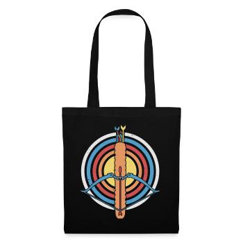 Outdoor Hunting Vintage Arrow And Bow Target Shoot - Tote Bag - black - Front