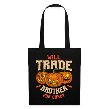 Will Trade Brother For Candy: Halloween Pumpkin - Tote Bag - black - Front