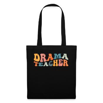 Groovy Drama Professeur de théâtre Théâtre Enseignement - Sac en tissu - noir - Devant