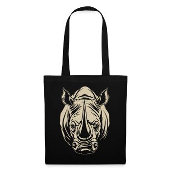 Rhino Africa Animal Motif Wildlife Animal Safari - Tote Bag - black - Front