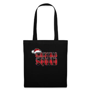 Christmas Squad Winter Dezember Muster Weihnachten - Stoffbeutel - Schwarz - Vorne