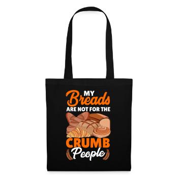 Funny bread baking baker - Tote Bag - black - Front