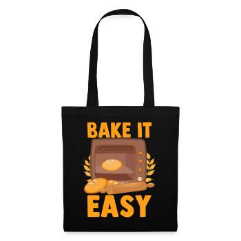 Funny bread baking baker - Tote Bag - black - Front