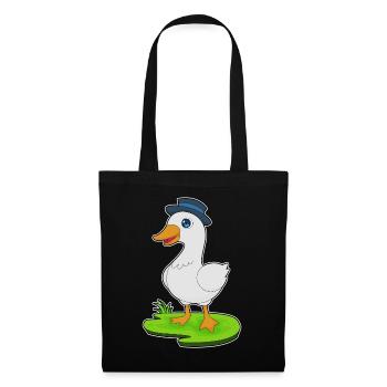 Chapeau de canard - Sac en tissu - noir - Devant