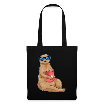 Meerkat Shopping Bag - Tote Bag - black - Front