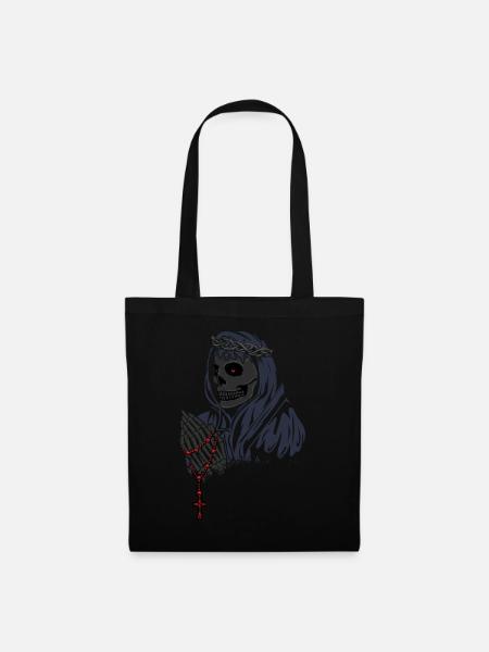 Dia De Los Muertos Tag der Toten Halloween Muerte - Stoffbeutel - Schwarz