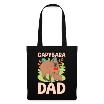 Funny Capybara Papa Papa - Tote Bag - black - Front