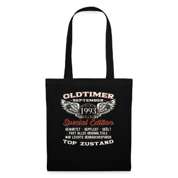 30th birthday classic car September vintage 1993 - Tote Bag - black - Front