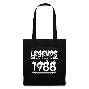 1988 - Born 1988 - Year of construction 1988 - Legend - Tote Bag - black - Front