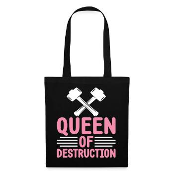Fun day of house demolition - Tote Bag - black - Front