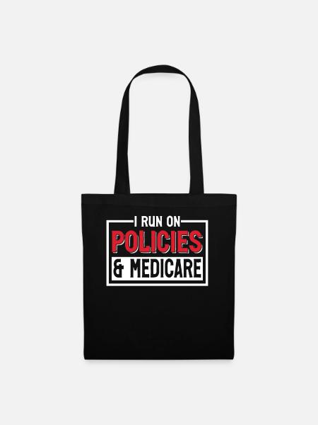 Funny Medical Insurance Agent Broker - Stoffbeutel - Schwarz