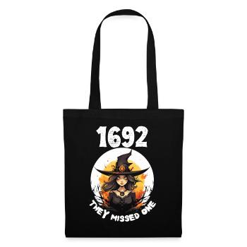 1692 Salem - Magisches Hexen Design für Halloween - Stoffbeutel - Schwarz - Vorne