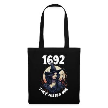 Magisches Halloween Salem 1692 Hexe Design Frauen - Stoffbeutel - Schwarz - Vorne