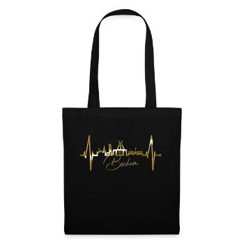 Bochum Heartbeat Bochum Skyline Home Ruhrpott - Tote Bag - black - Front
