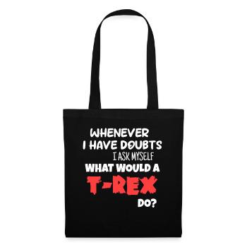 que ferait un T Rex ? - Sac en tissu - noir - Devant