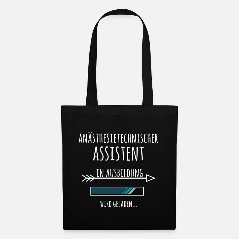 Anästhesietechnischer Assistent Ausbildung Beruf - Stoffbeutel - Schwarz