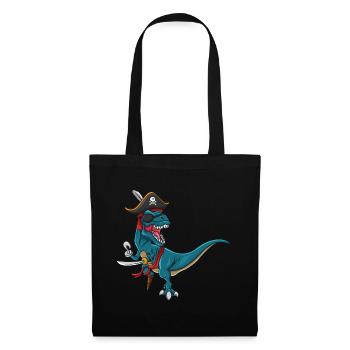 Cool Dinosaur Jolly Pirate Decor Lazy Halloween - Tote Bag - black - Front