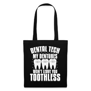 Funny dental technicians - Tote Bag - black - Front