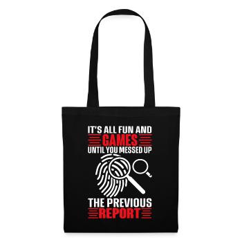 Drôle de coroner - Sac en tissu - noir - Devant