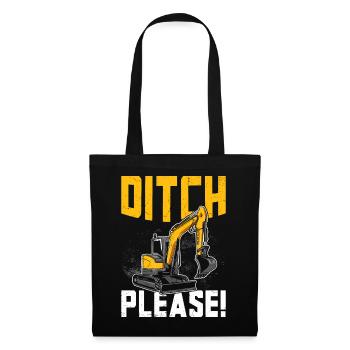 Funny Excavator Driver Heavy Equipment HEO - Tote Bag - black - Front